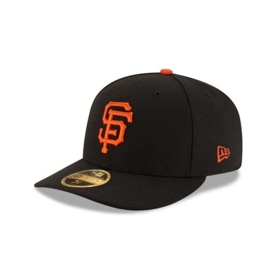 Black San Francisco Giants Hat - New Era MLB Authentic Collection Low Profile 59FIFTY Fitted Caps USA2937156